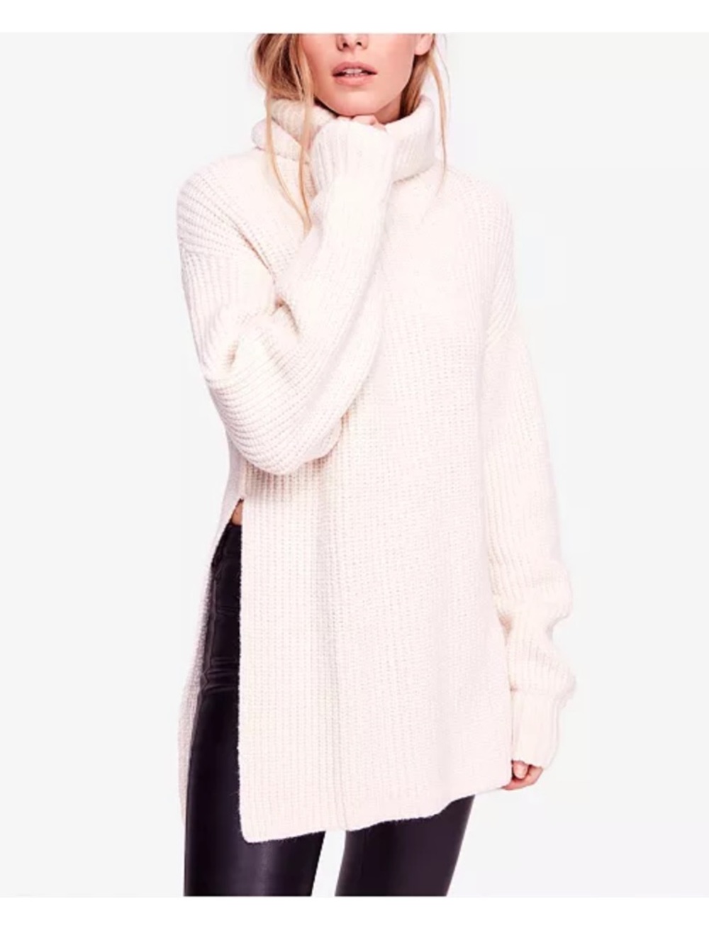 Free People Eleven Oversized Cowl-Neck Sweater